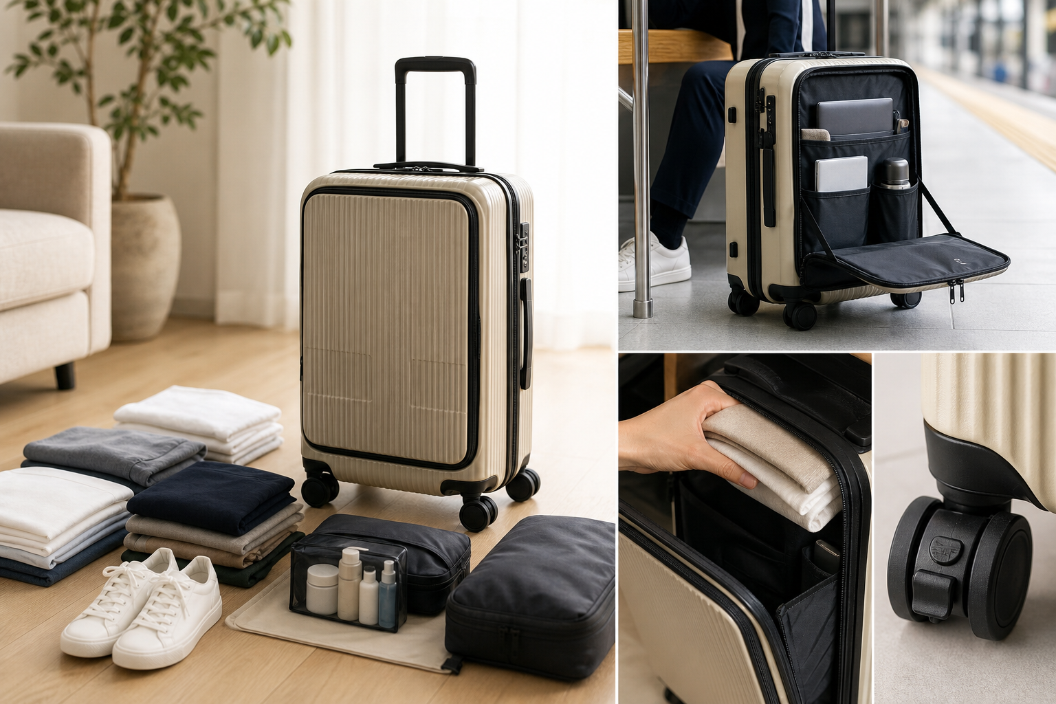 INV50の38Lは、荷物を絞る短期旅行に向いています